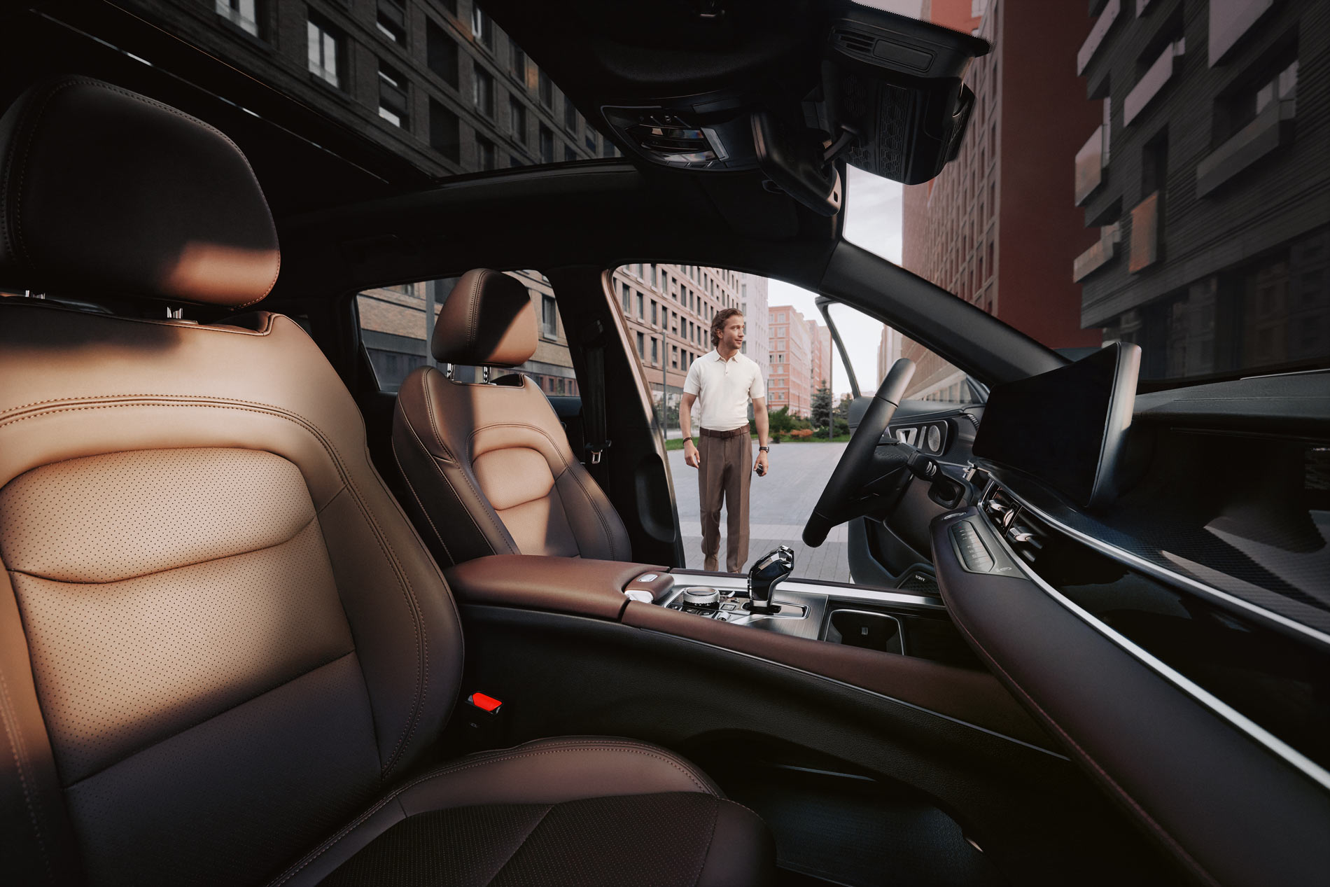 Эффектный темный салон в TENET T7